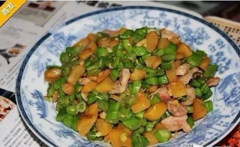 蘿蔔乾炒四季豆