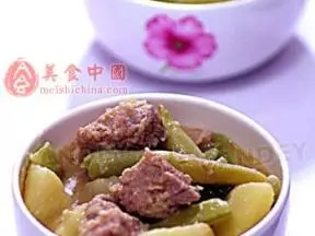 豆角小炖肉