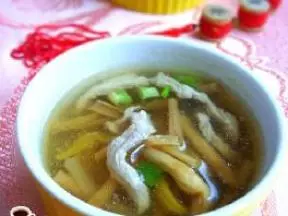 肉絲金針湯