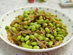 毛豆榨菜肉丝