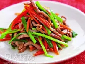 韭菜炒肉丝