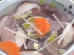 肉片鮮菇湯