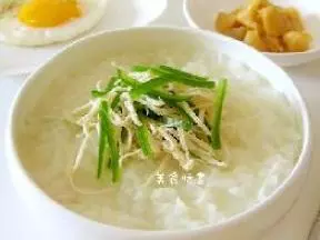 鸡丝青椒粥