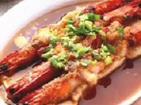 蒜泥蒸虾