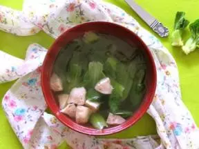 牛筋丸小白菜湯