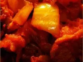 韓式辣白菜土豆燉雞
