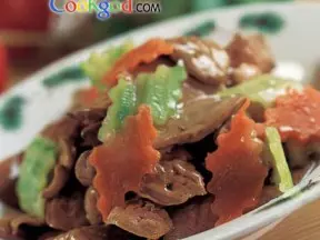 丝瓜炒鸡肝