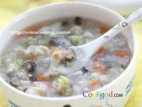 香菇鸡茸蔬菜粥