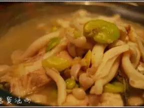 蚕豆鲜菇鲈鱼汤