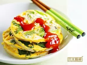 美味韭菜蛋饼