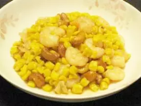 玉米腰果炒虾仁