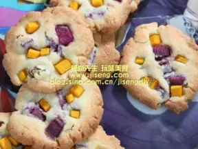 紫薯南瓜酥餅