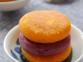 三色糯米饼