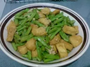 四季豆炒豆干