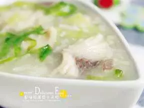 生菜鱼片粥