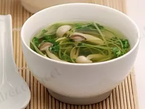 菌菇豆苗湯