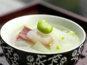 火腿蠶豆冬瓜湯