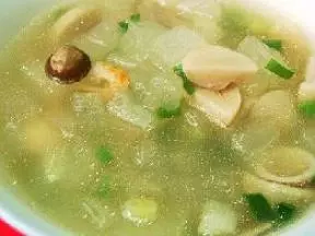 虾米瑶柱草菇汤
