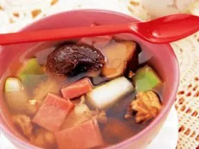 豆腐火腿菇笋汤