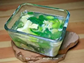 毛豆青菜雞蛋湯