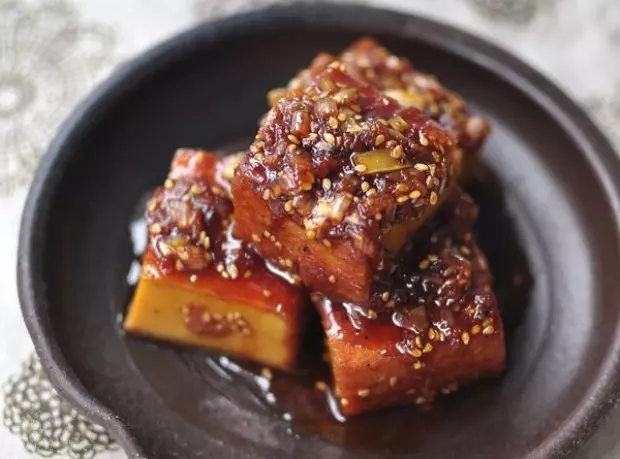 韓國料理——燒豆腐(두부조림)