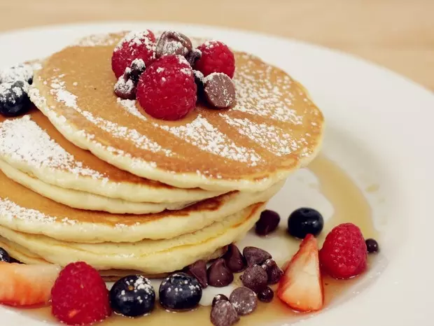 美式早餐pancake煎薄饼