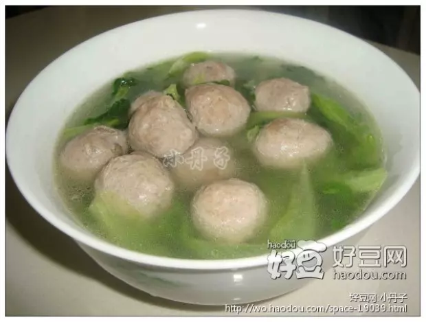 生菜牛肉丸湯