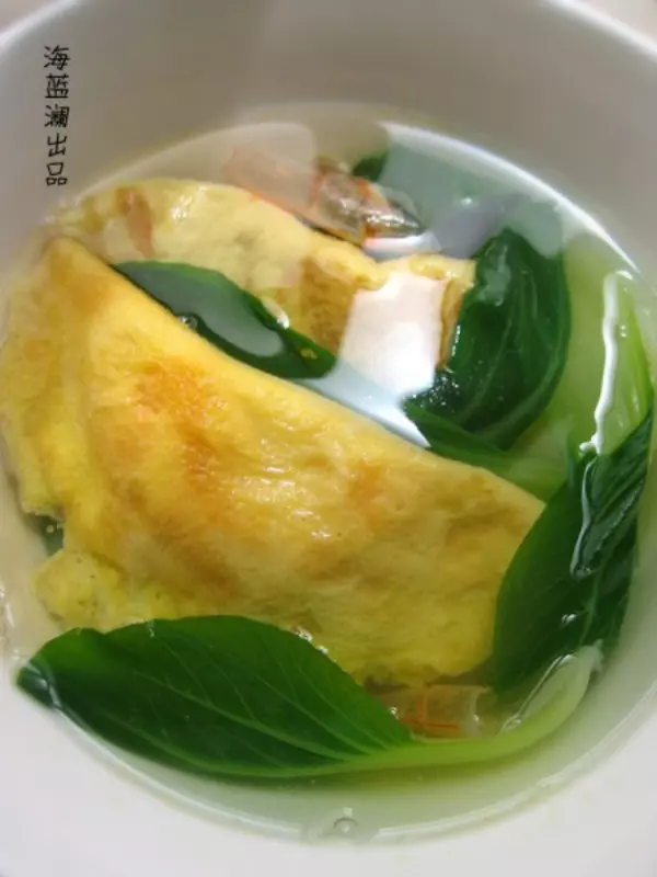 鲜虾蛋饺汤