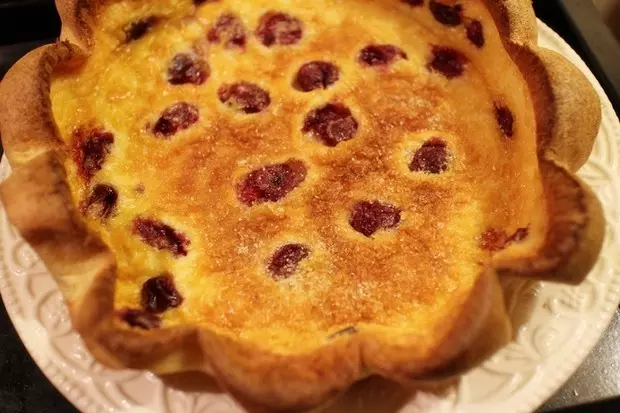 法式樱桃水果蛋糕 Clafoutis aux cerises