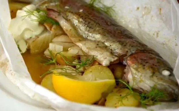 【Rachel khoo】紙包烤鱒魚（Truite en papillote）