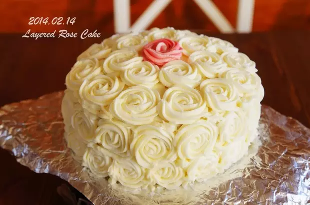 极简的浪漫——Rose Swirl Cake（玫瑰蛋糕）