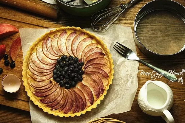 Peach and Blueberry Tart【蜜桃藍莓塔】