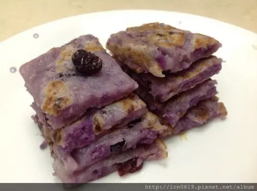 茶油蔓越莓紫山药煎饼