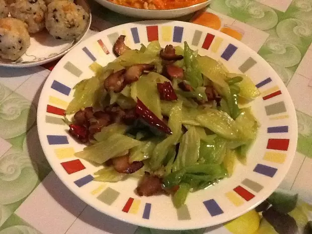 窩筍炒臘肉