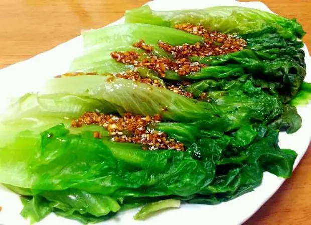 蒜蓉醬油白灼生菜