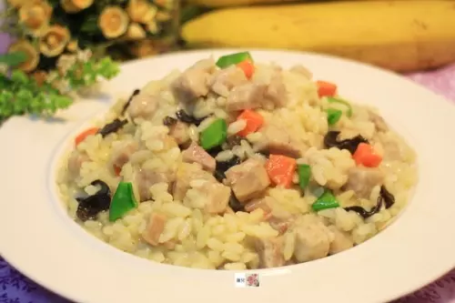 奶油芋头炖饭(素食)，简单做料理