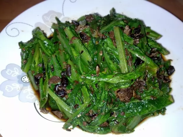 豆豉鲮鱼油麦菜