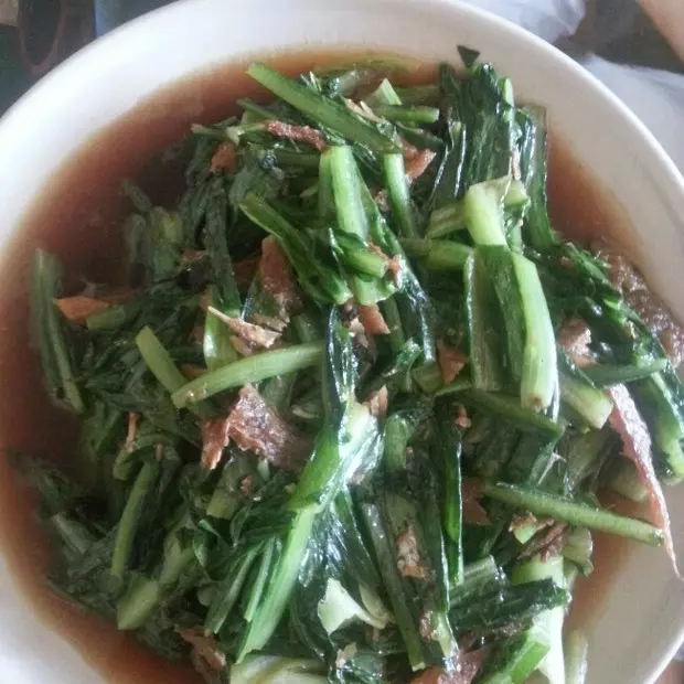 豆豉菱鱼油麦菜