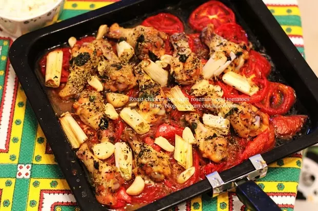 迷迭香番茄烤鸡腿/Roast chicken legs with rosemary and tomatoes