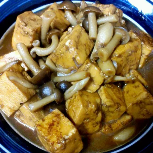 可乐蘑菇豆腐