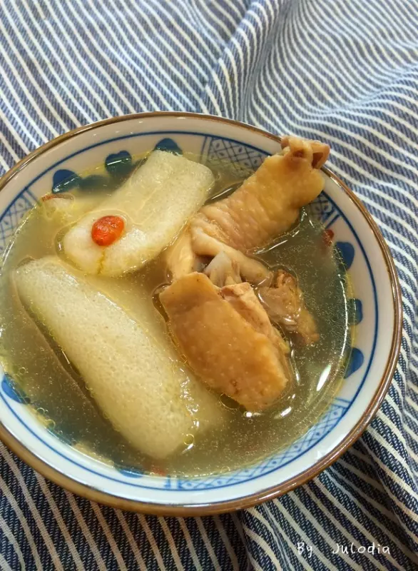 竹蓀雞湯