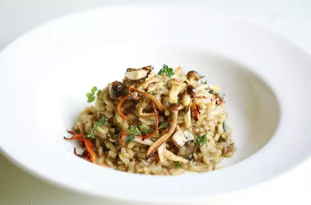 烤蘑菇意米（Grilled Mushroom Risotto)