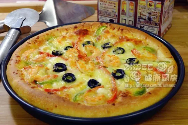 黑欖鮮蝦PIZZA