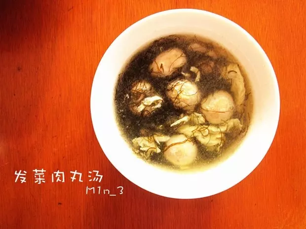 髮菜肉丸湯