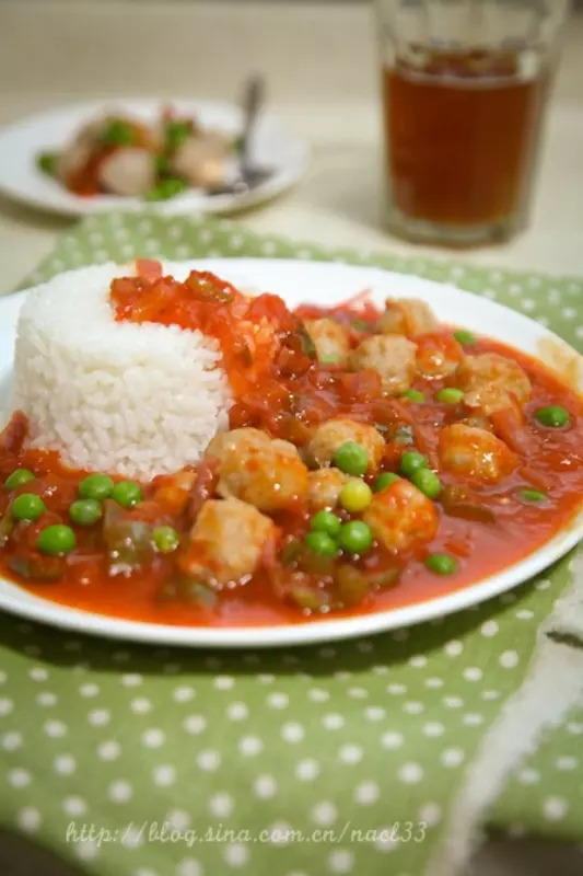 意式肉醬肉丸飯