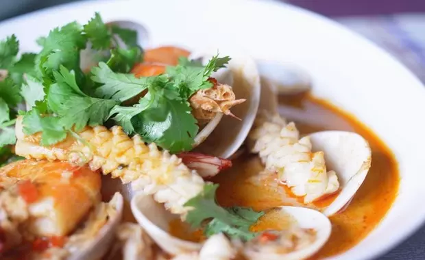 泰式红咖喱烩海鲜