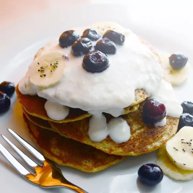 燕麥香蕉pancake(健康無麵粉無油版)