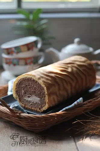 虎皮可可蛋糕卷 （Tiger Skin Chocolate Swiss Roll）