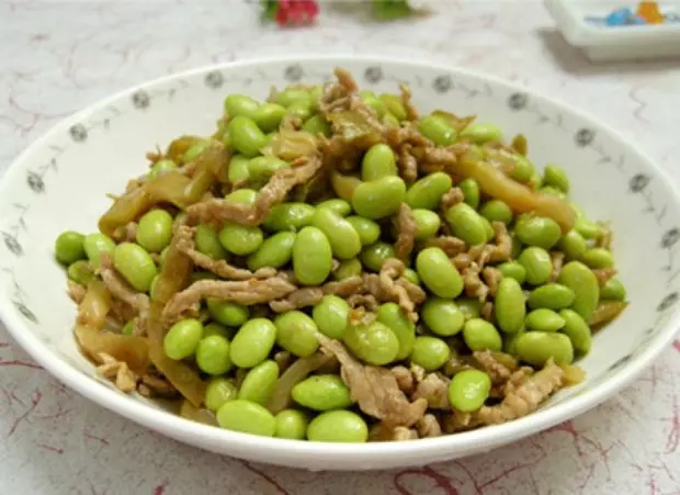 毛豆榨菜肉絲