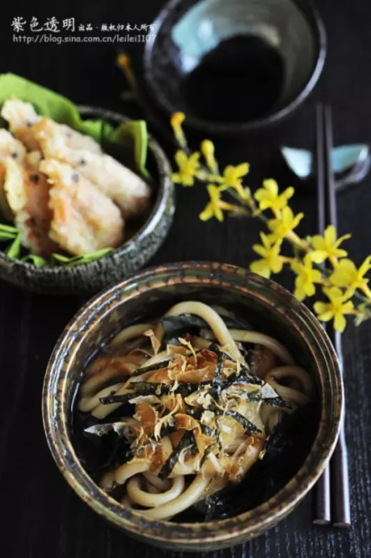 鰹魚烏冬湯麵&amp;天婦羅北極蝦